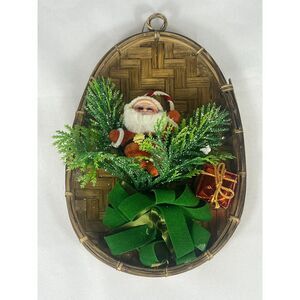 Vintage MCM Kitschy Santa Wall Decor Christmas 1950s/1960s